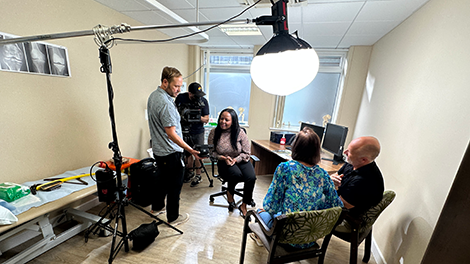 Behind the scenes on Horder Healthcare TV Commercial